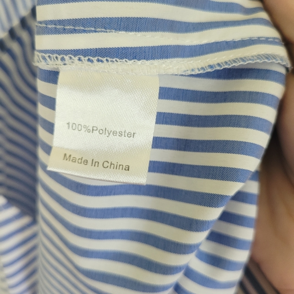 Tuckernuck Blue Striped Dress Size Medium With Flaw - Picture 6 of 7